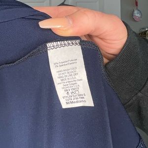 Navy blue -long dress- high slit